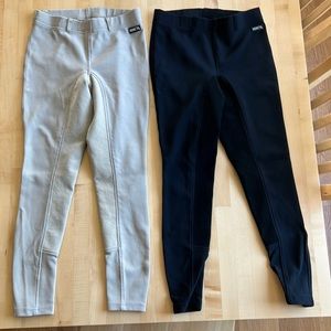 Kerrits Full Seat Microcords in black and khaki